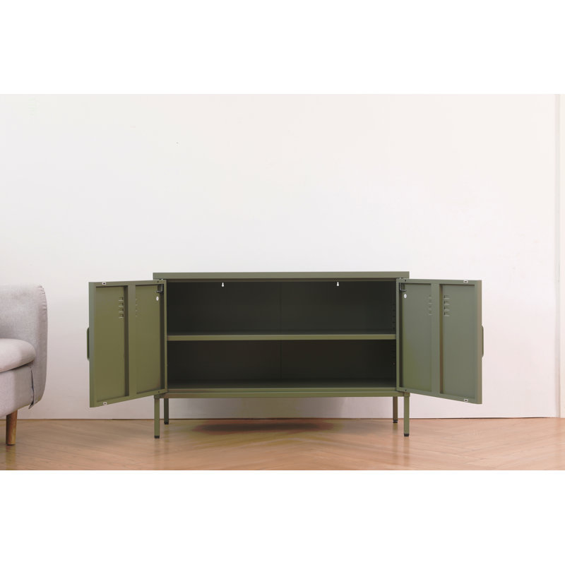 Une armoire de rangement en métal multifonctionnelle, Olive Green