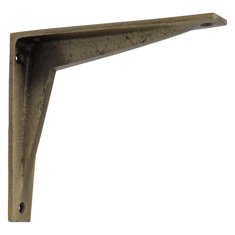 Heavy Duty Shelf Bracket, 130" H x 36" W x 152" D, Antique Brass