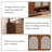 Simple Solid Wood and Rattan Shoe Cabinet for Home Use