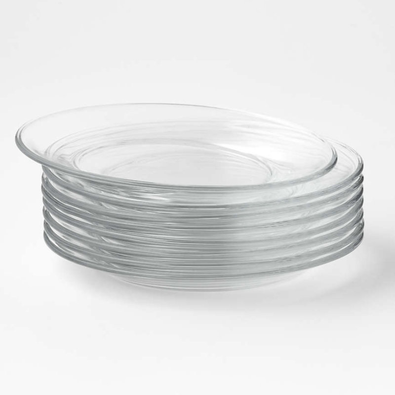 Element Set Of 8 Glass Salad / Appetizer / Dessert / Fruit Plates