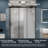60" W x 70" H 3-Panel Sliding Framed Shower Door - SGCC Tempered Glass & Matte Black Frame-124881606