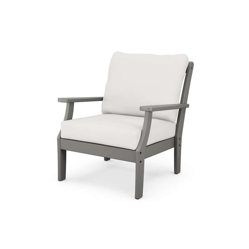 Yacht Club Deep Seating Chair, Stepping Stone, Canvas Natural Sunbrella® Canvas