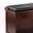 Adriana Brown Solid Wood Storage Bench with 3 Drawers, 21.76'' H X 38.13'' W X 13.91'' D
