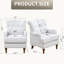 Chaise d'appoint avec courbe ergonomique, matériau de qualité, pieds, l 35,85 po Hauteur du produit: Fauteuil rembourré rembourré, rembourrage en éponge, pour bureau de chambre à coucher, profondeur 31,05-1518327869