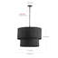 Luminaire suspendu réglable en fer 6 pièces