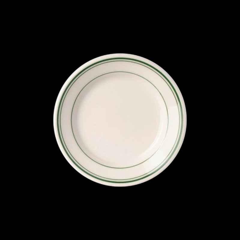 Plate Rolled Edge Green Band