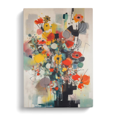 Galeano Flowers Bauhaus Vol.2 - Wrapped Canvas Print
