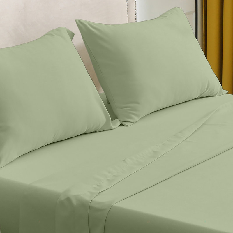 Sateen Sheet Set, Twin XL Sheet Set + Fitted Sheet + 1 Pillowcase, Mauve Chalk