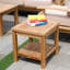 Table d'appoint en teck Galvan