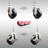 4 Piece Soft Rubber Caster Set