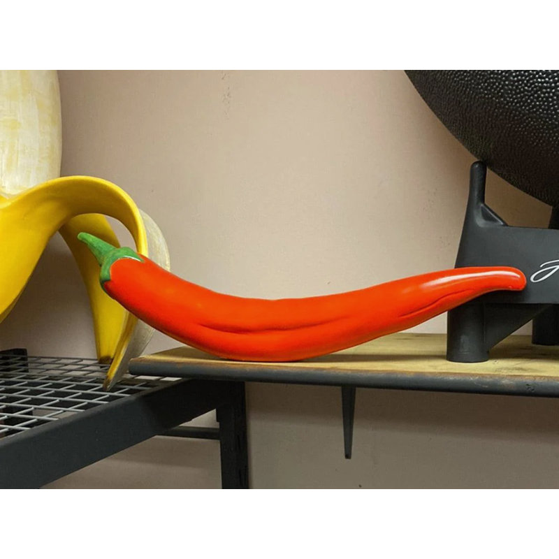 Red Chili Pepper Over Sized Vegetable Statue