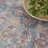 Machine Washable Oriental Blue/Red Area Rug-880018754