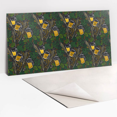 Mickle 50 x 100 cm PVC Tile in Green