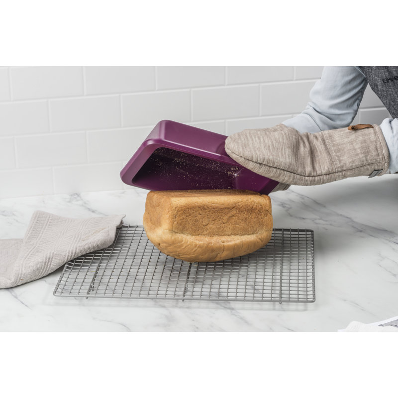 9X5in Nonstick Aluminized Steel Loaf Pan, Pistachio, Beetroot