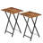 Set of 2 Folding TV Tray Tables, Compact Side Tables for Small Spaces-543948647-543948648