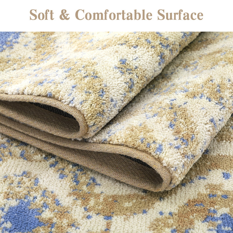Tapis d'intérieur antidérapant pour tapis d'intérieur, Rectangle 2 pi x 3 pi