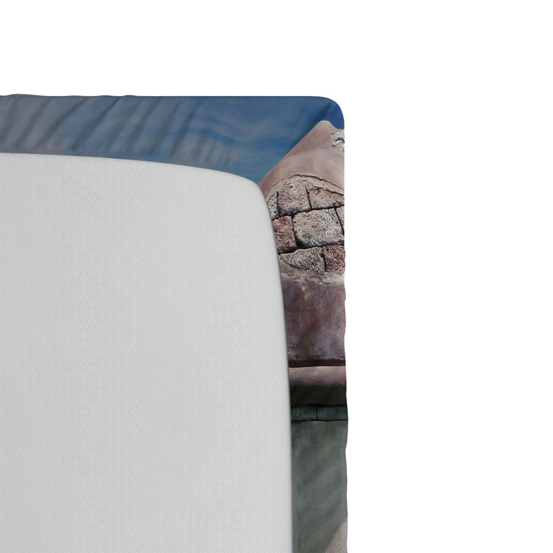 Ensemble de 2 draps-housse Ambesonne Ocean Pirate Merchant Ship Pale Muave Beige, Drap-housse de taille simple