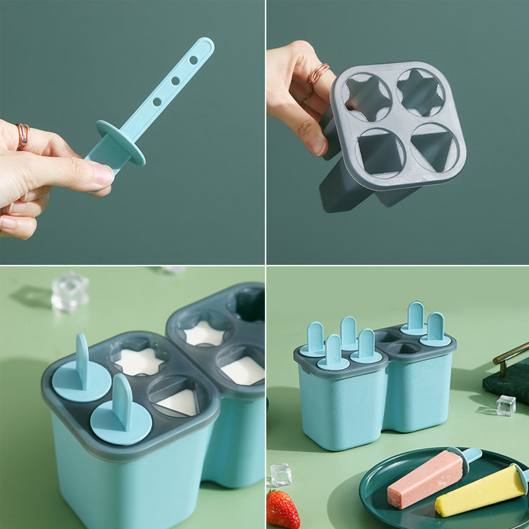 Popsicle Mold 6 Piece Set Silicone Ice Pop Maker BPA Free Reusable