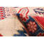 Tapis rouge en laine noué à la main de conception unique 6 pi 7 po x 9 pi 9 po New Age