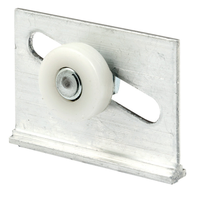 Rouleau et support pour enceinte de baignoire Prime-Line, 3/4 po de diamètre, aluminium extrudé