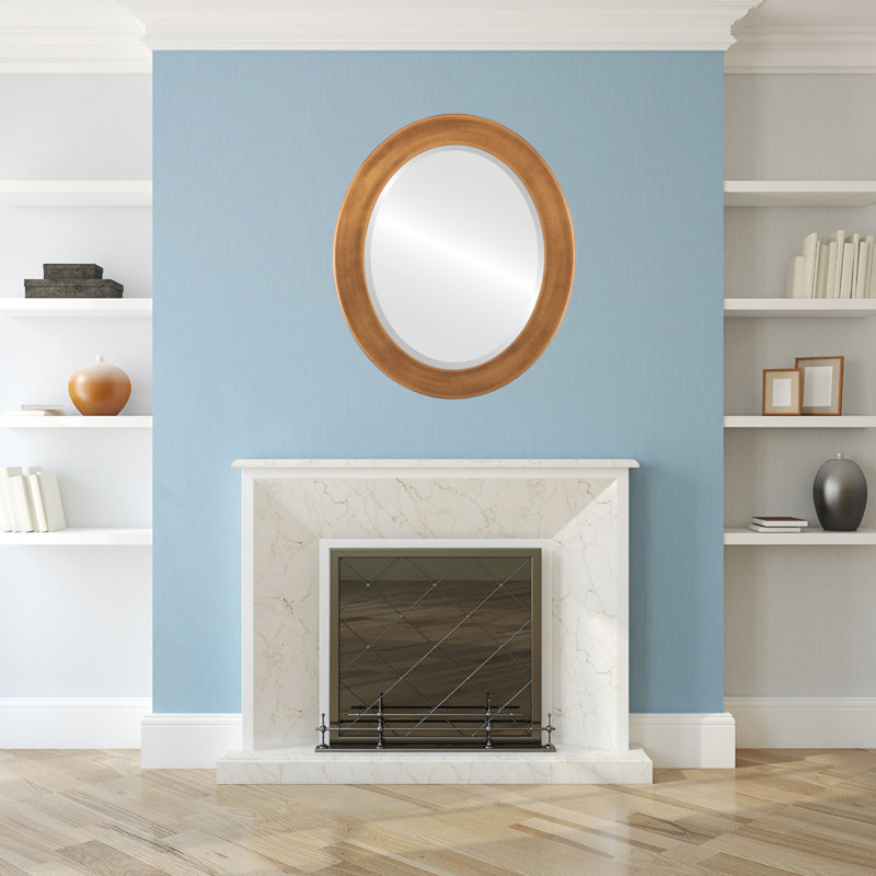 Miroir décoratif biseauté traditionnel Menlo, 44 po x 34 po