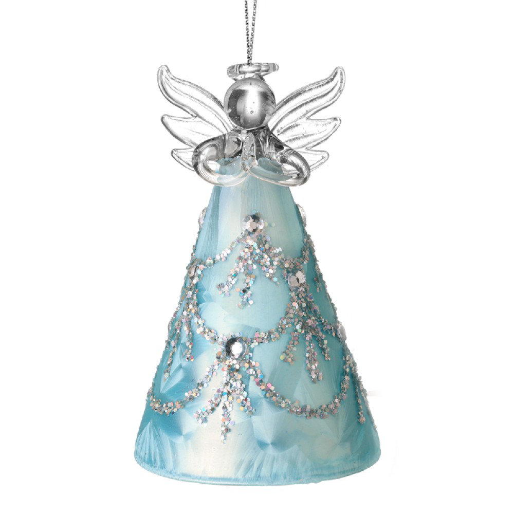 9cm Glass Hanging Figurine Ornament