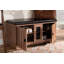 Banc de rangement pour chaussures en similicuir Lena