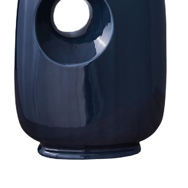 Lampe de table contemporaine et moderne, Bleu / Argent