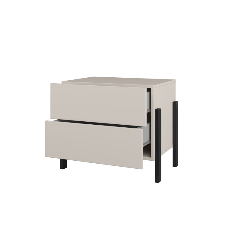 59cm W Laminate Bedside Table