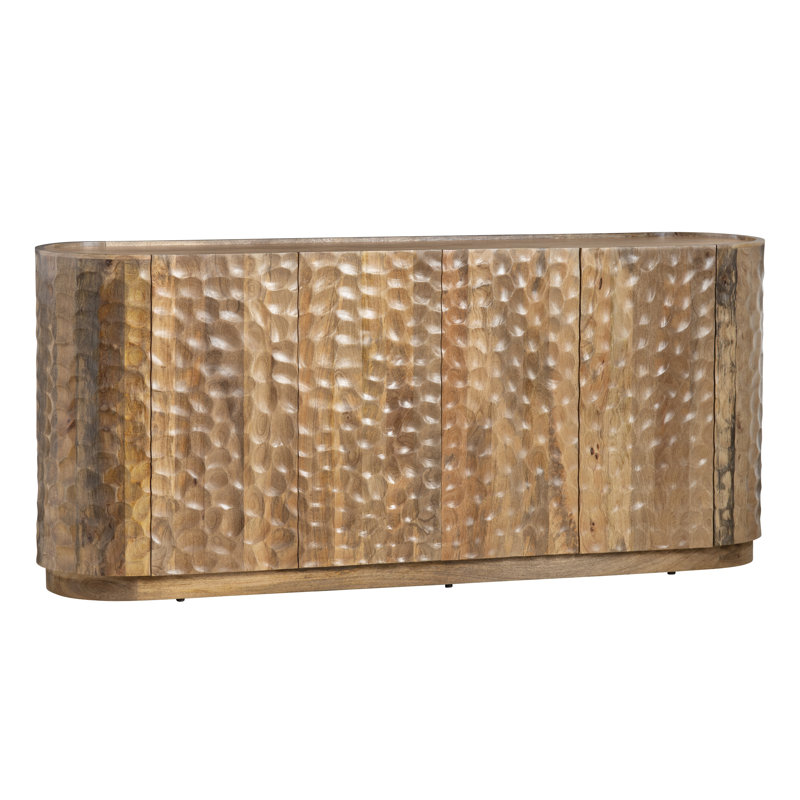 76'' Solid Wood Sideboard, Brown