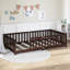 Lit simple en bois avec garde-corps-22686620