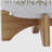 8" CHEVRON PLANTER W/ WOOD STAND, BEIGE