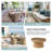Anesty Maitea 36"W Coastal Rattan Swivel Barrel Chair with Removable Cushions