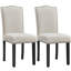 Fabric Upholstered  Parsons Chair-1122722527