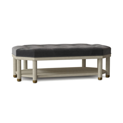 Libby Langdon 53" Wide Tufted Cocktail Ottoman with Storage