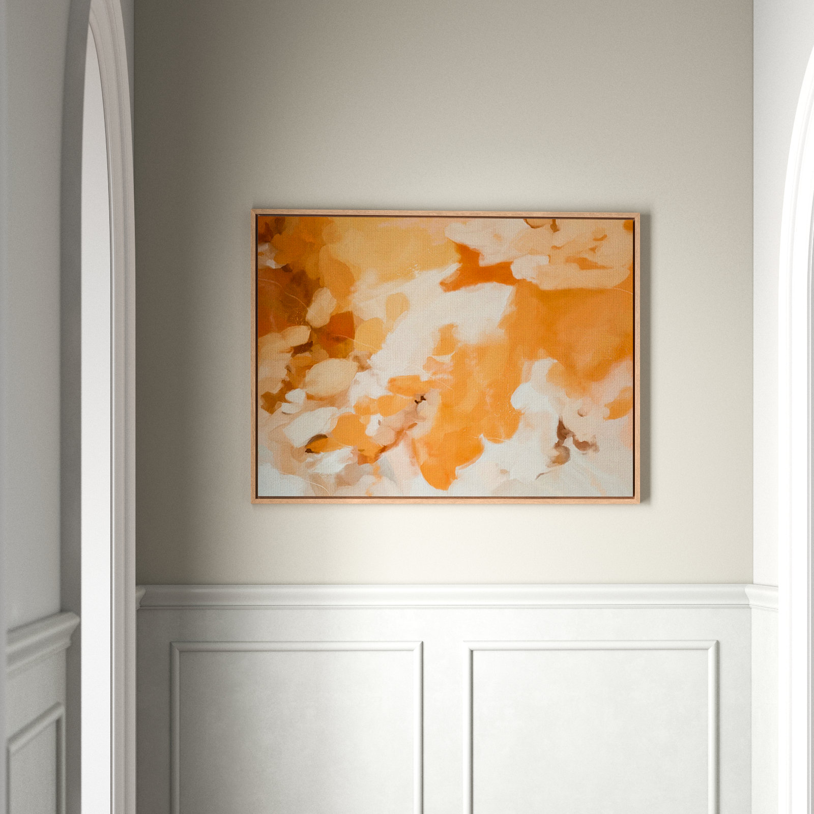 Clay by Patricia Vargas, White Maple Framed, 30" H x 40" W