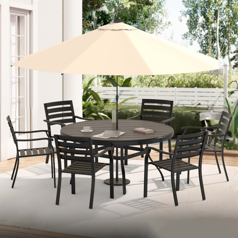 Ensemble de 2 chaises de bistro en métal toutes saisons pour jardin et terrasses