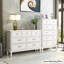 Armoire d'appoint en bois manufacturé blanc massif