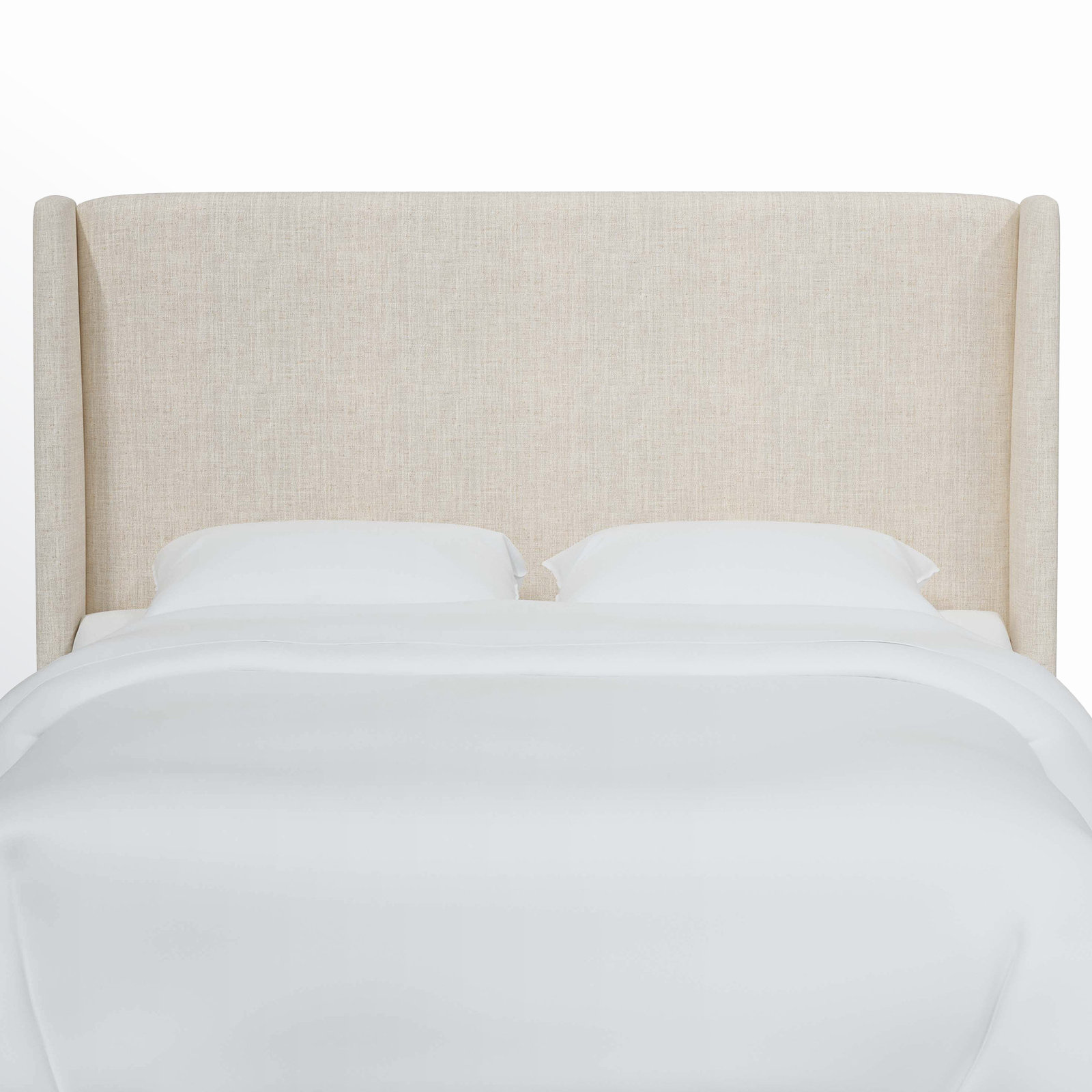 Tilly Upholstered Headboard, Full, Zuma Charcoal Textured Linen