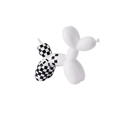 Sculpture moderne et minimaliste pour chien