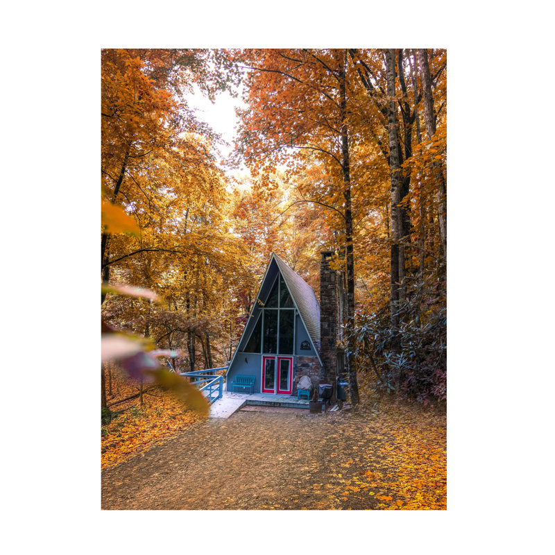 Art mural sur toile tendue - «Cabin Escape» de Jared Kreiss pour décoration de salon, de chambre à coucher ou de bureau - 24 x 32