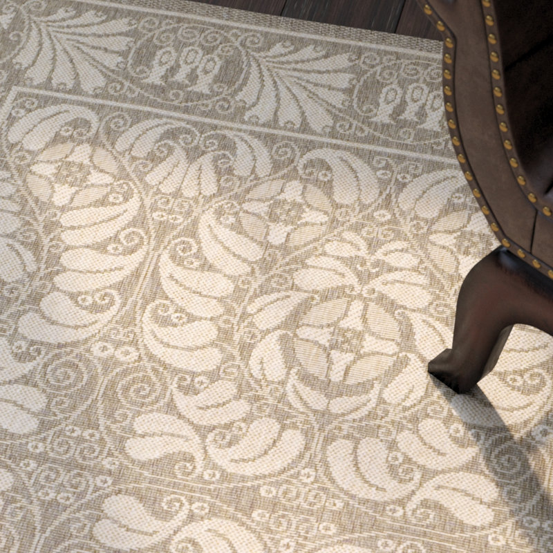 Arneshia Oriental Gray/Beige Area Rug, Runner 2'3" x 6'7"