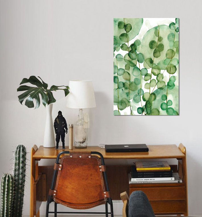 « zanzibar gem i », reproduction de peinture à l’aquarelle sur toile tendue, H 12 po x l 8 po x P 0,75 po, Pas de tapis