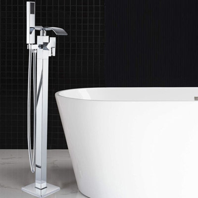 Floor Waterfall Faucet with Diverter