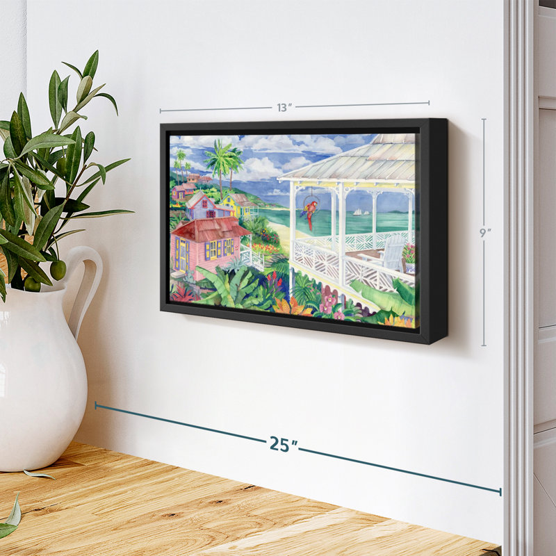 Plage "Bay Caribe Wall Art", H 9 po x l 13 po