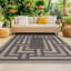 Tapis intérieur / extérieur noir et beige Amanda-522793200