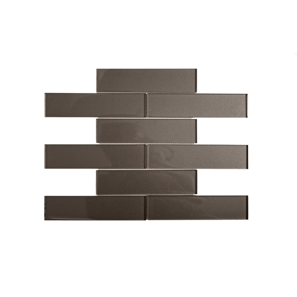2X8 Subway Glass Mosaic Tile
