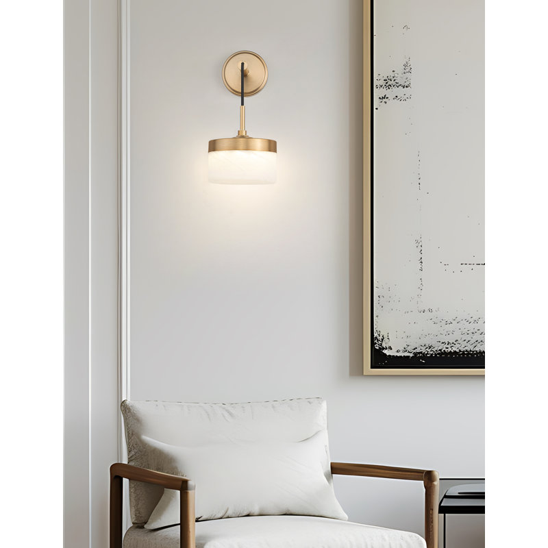 Renaud 11 inch Modern Gold 1 Light Wall Sconce, Modern Gold