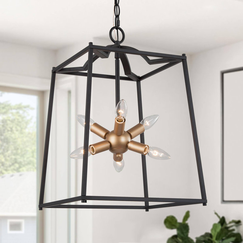 Lustre géométrique spoutnik 6 lumières Modern