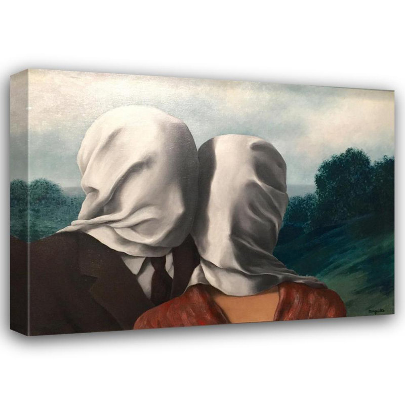 Les amoureux, H 13 po x l 18 po